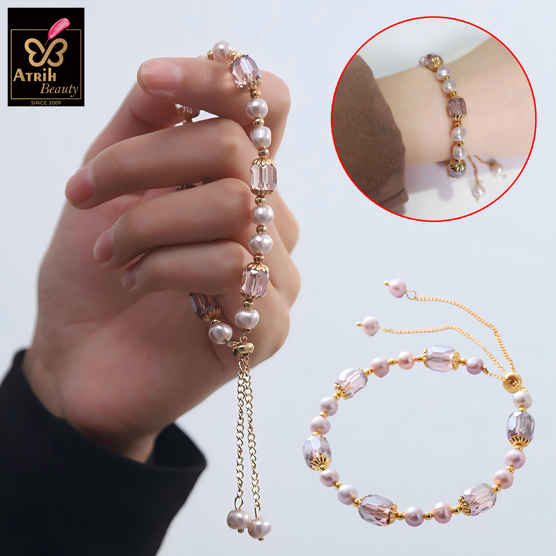 Pearl & Crystal Bracelet 