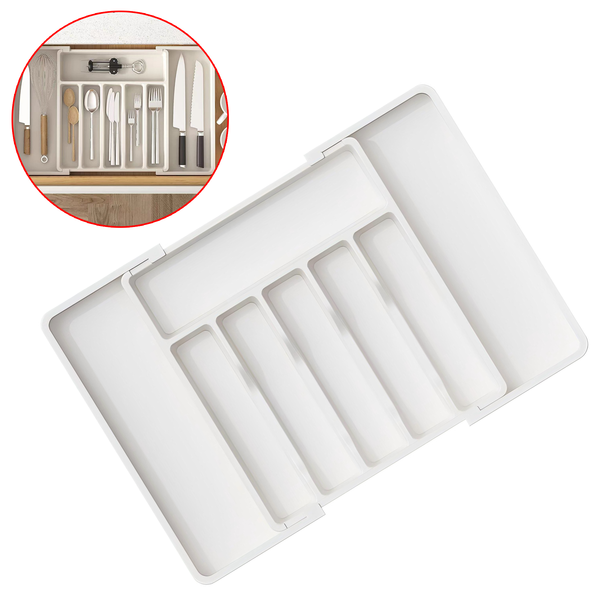 Expandable Kitchen Drawer Organizer
