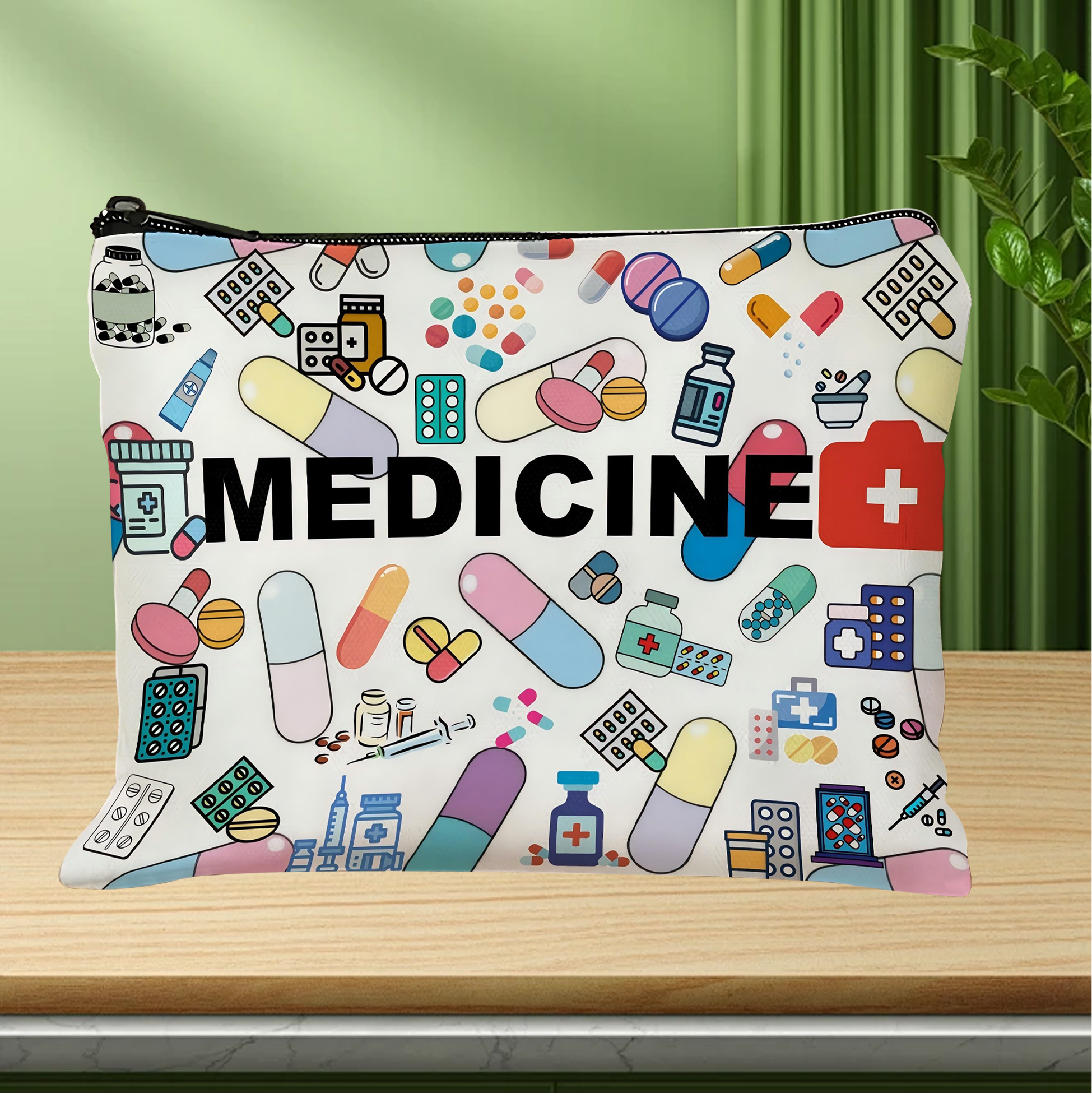 Medicine Themed Zipper Pouch 
