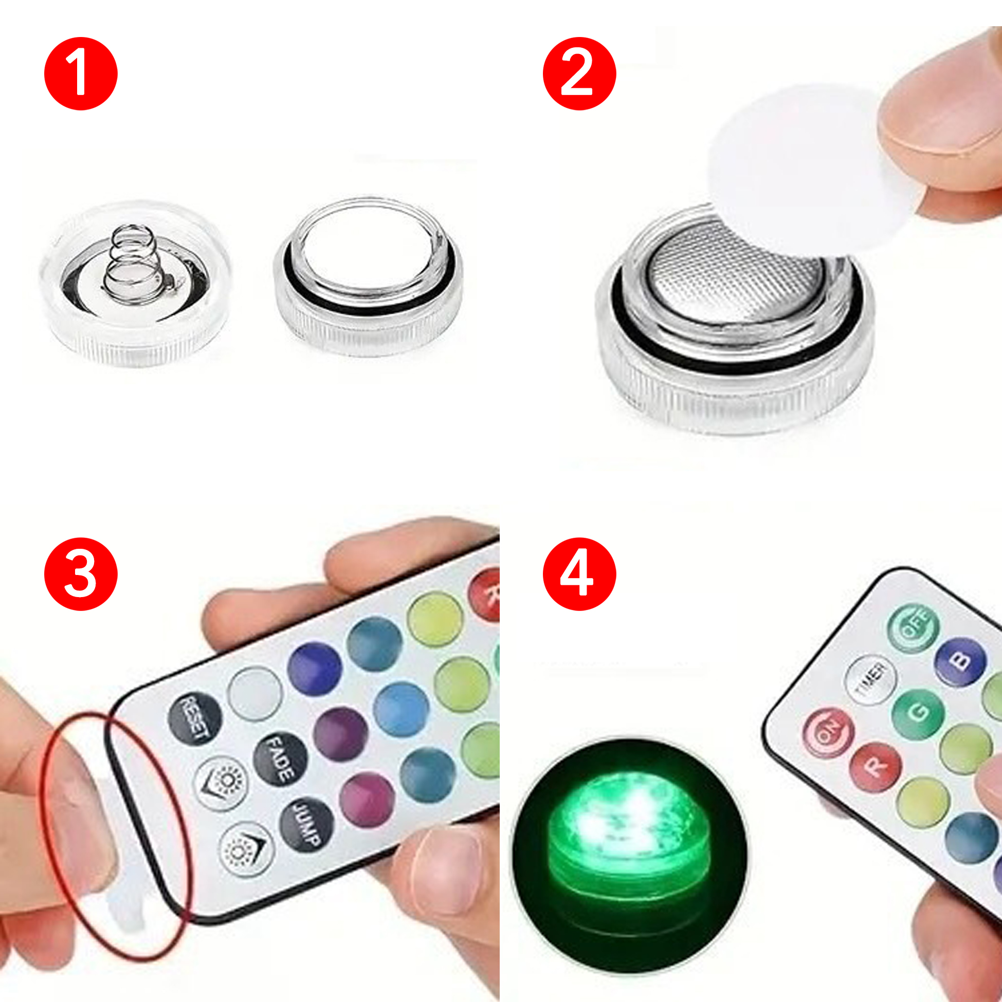 Multi-Color LED Round Light Modules for Party Supplies