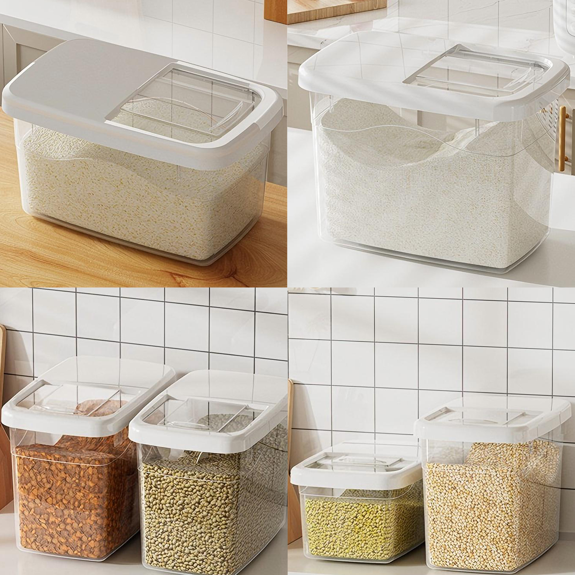 Airtight Plastic Rice Storage Container 