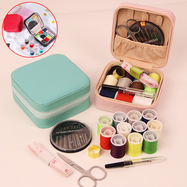 Portable Sewing Kit with Zipper Case