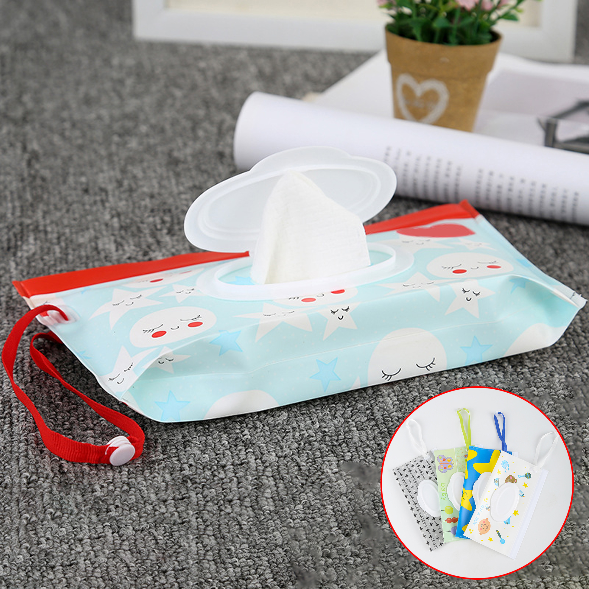 Reusable Portable Baby Wipes Pouch