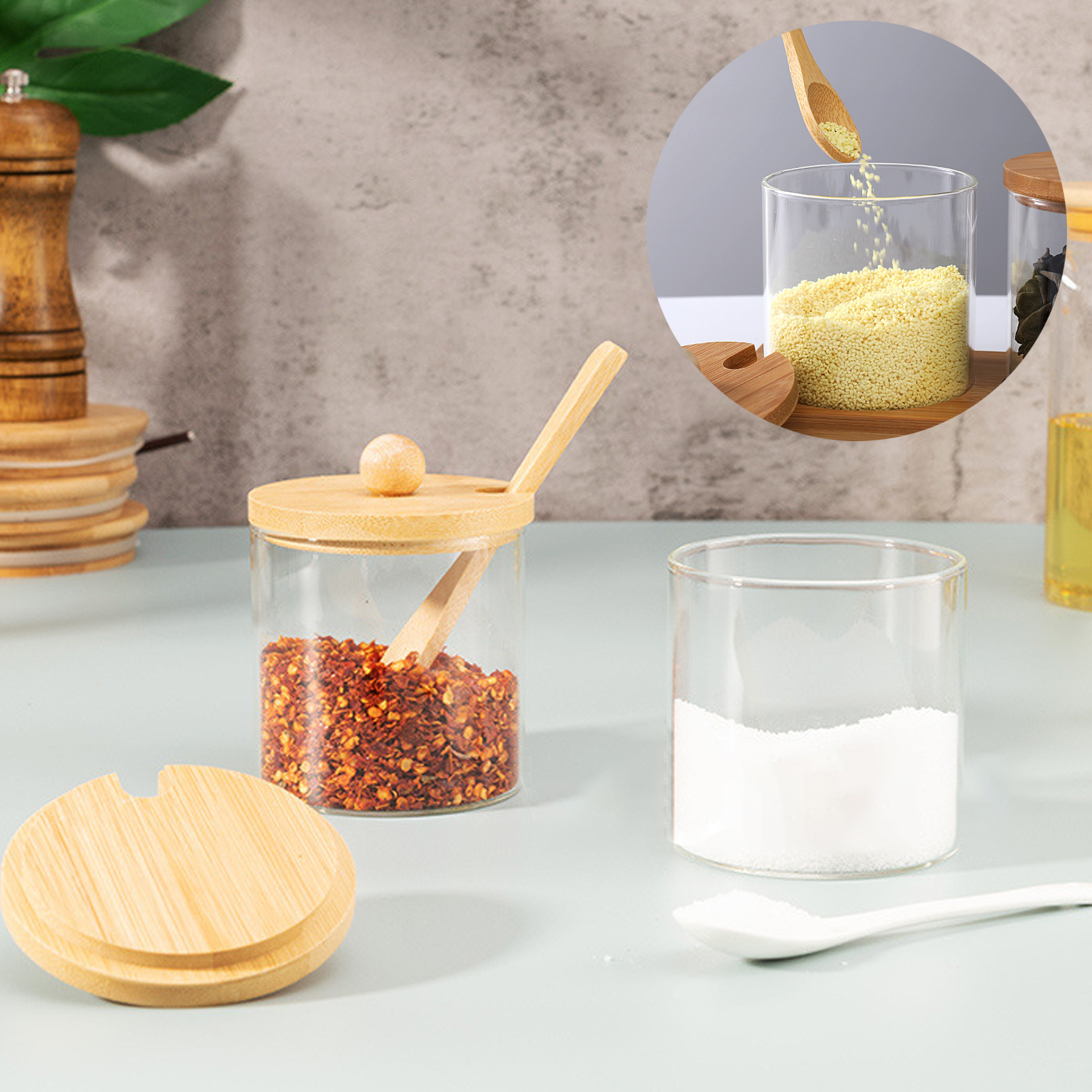 Kitchen 2-Piece Seasoning Containers