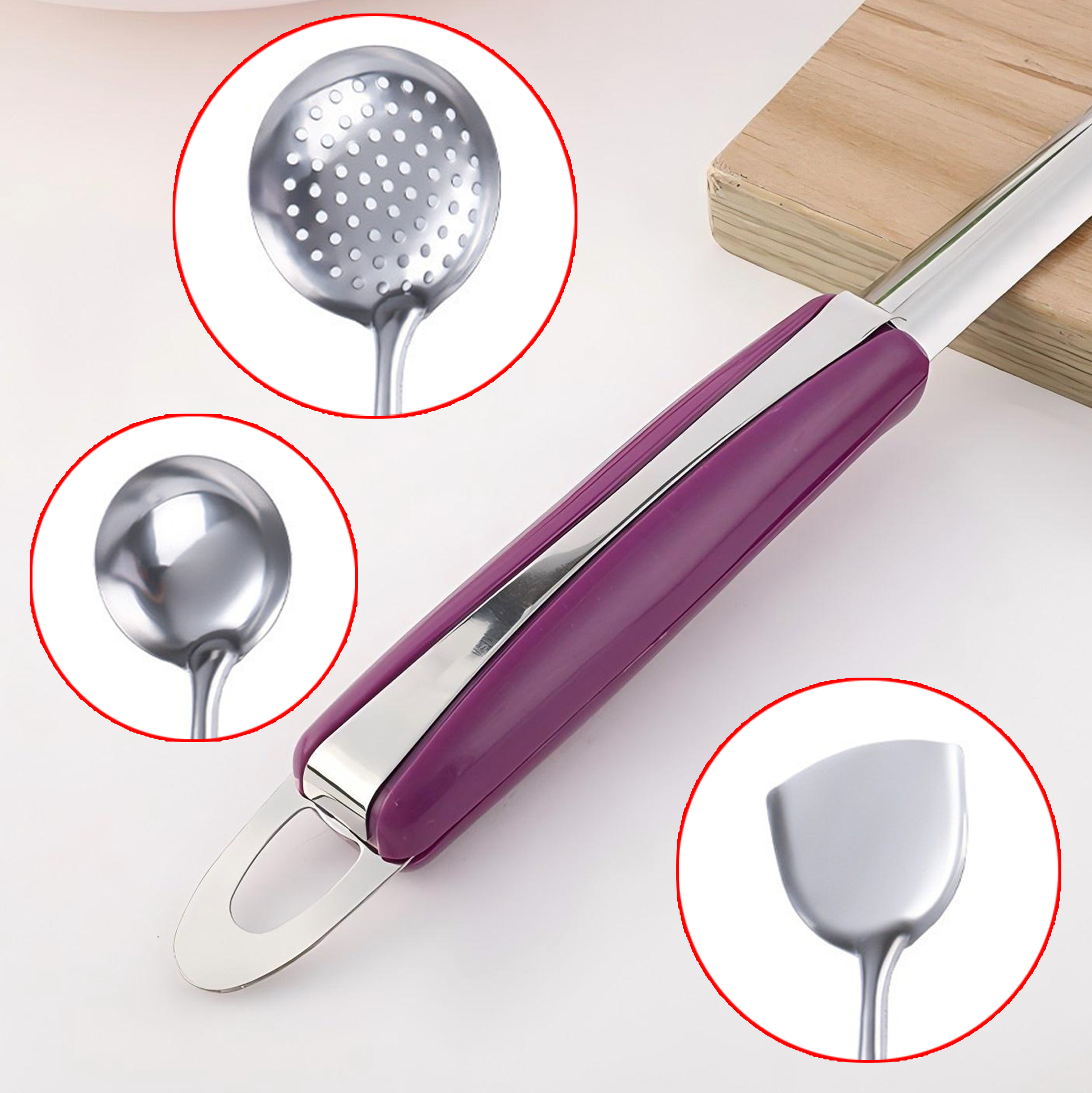 3 Piece Stainless Steel Kitchen Utensil Set