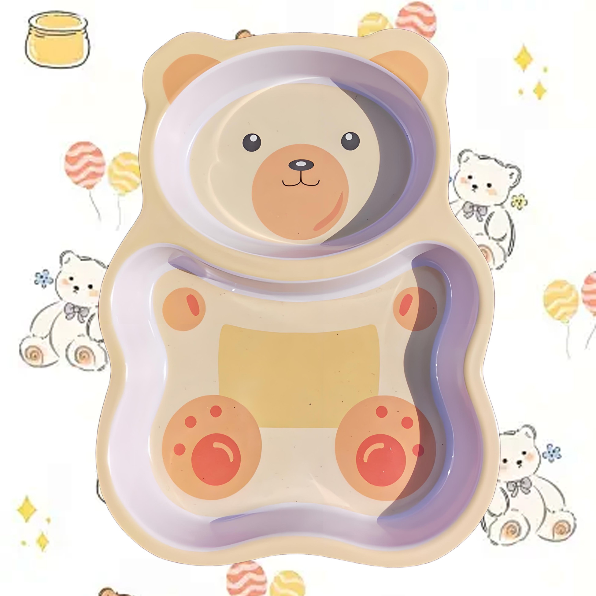 Cute Bear Shaped Kids' Plate