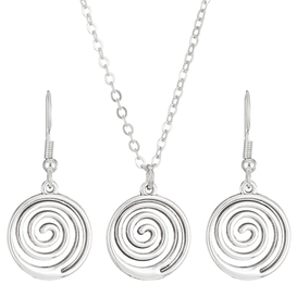 Stainless Steel Spiral - Design Jewelry Set
