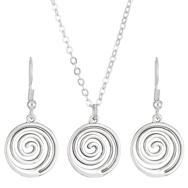Stainless Steel Spiral - Design Jewelry Set