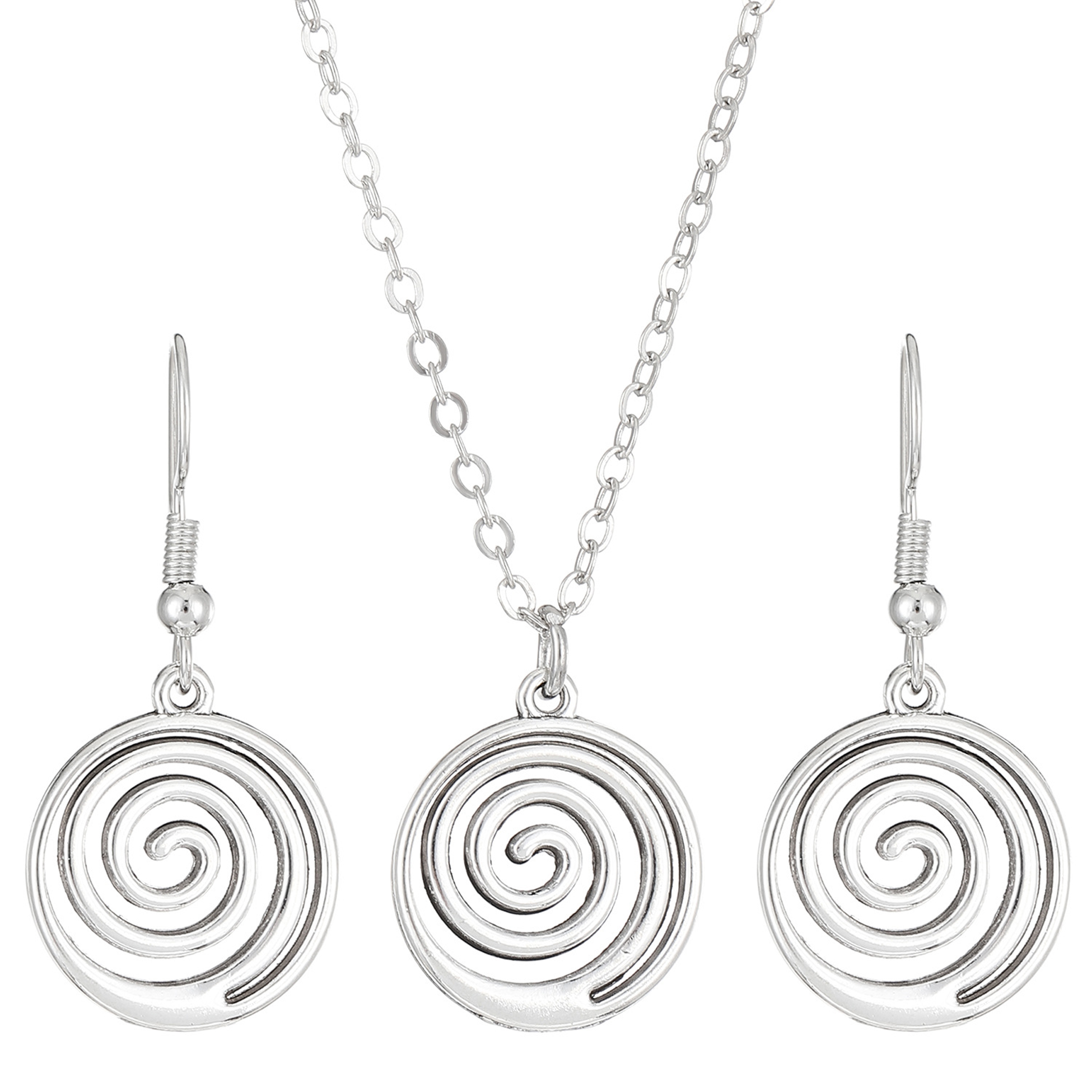 Stainless Steel Spiral - Design Jewelry Set