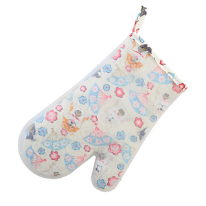 Floral Patterned Silicone Oven Mitt
