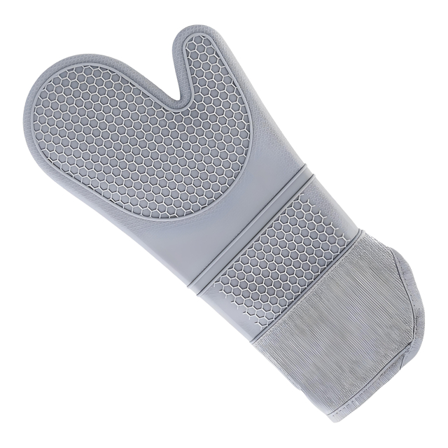 Modern Grey Silicone Oven Mitt