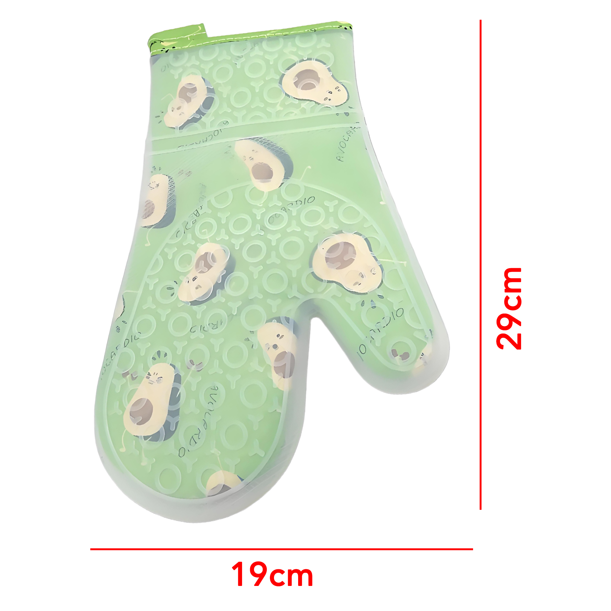 Avocado Themed Silicone Oven Mitt