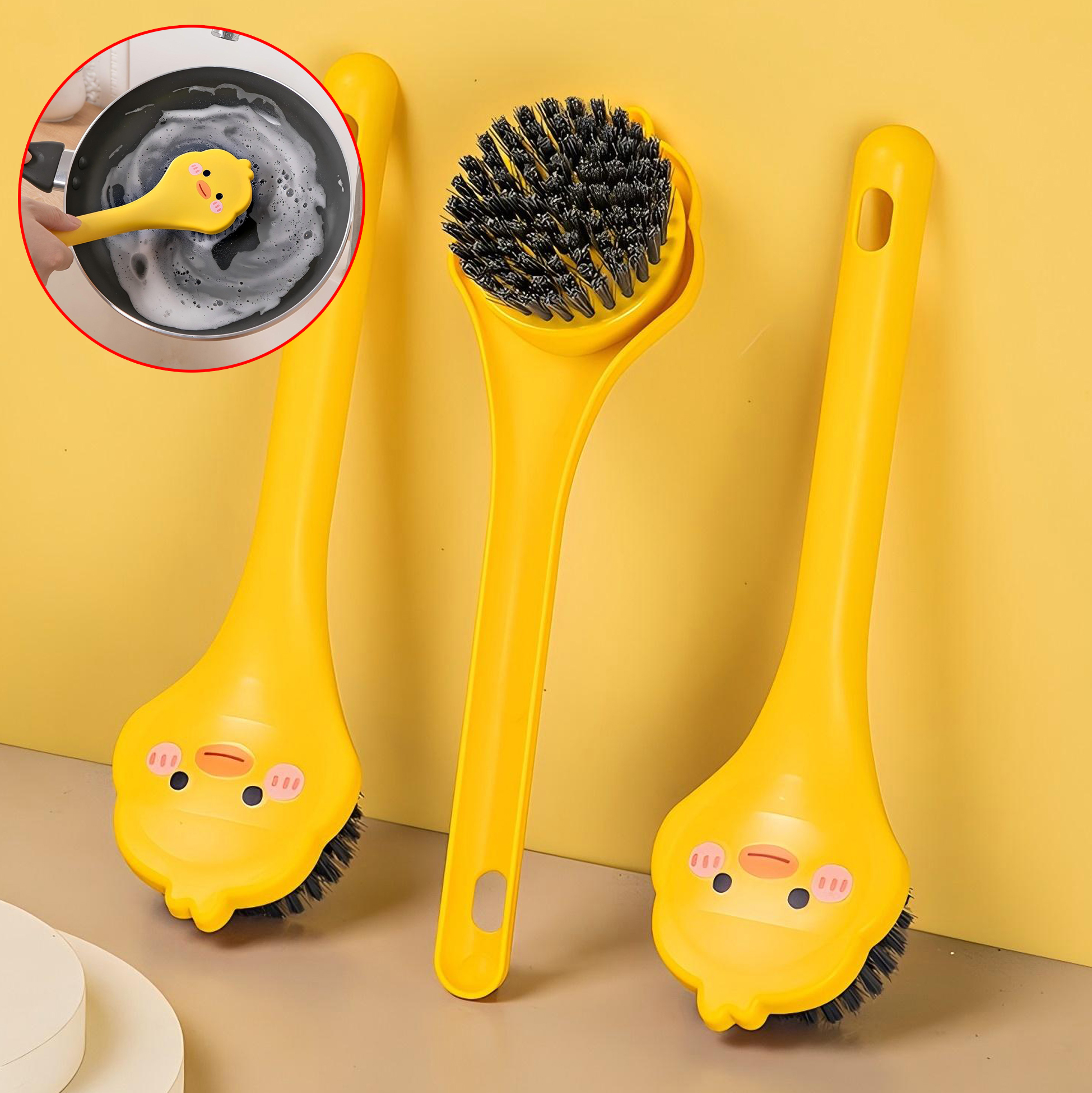 Duck Shaped Pot Brush