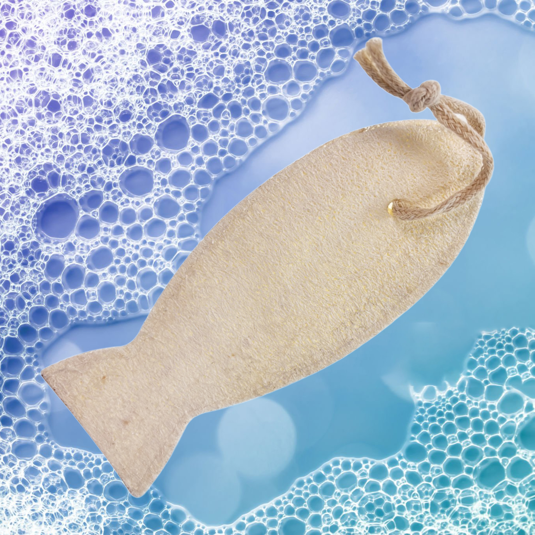 Eco Friendly Fish - Shaped Natural Loofah Bath Sponge