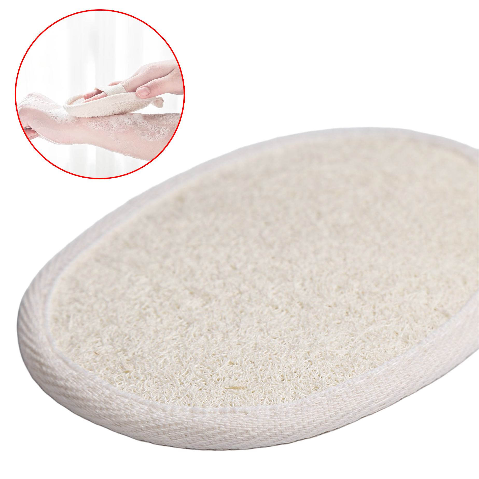 Natural Loofah Exfoliating Bath Mitt