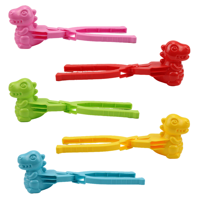 Dinosaur-Shaped Snowball Clip