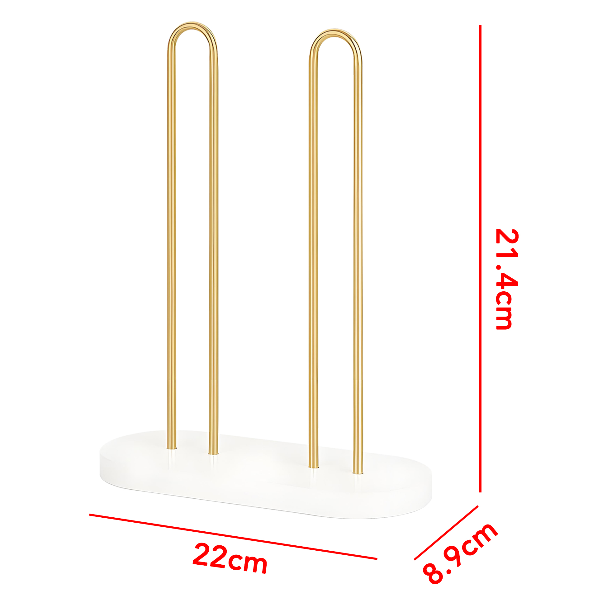 Gold Metal Scrunchie Organizer Rack for Hair Ties
