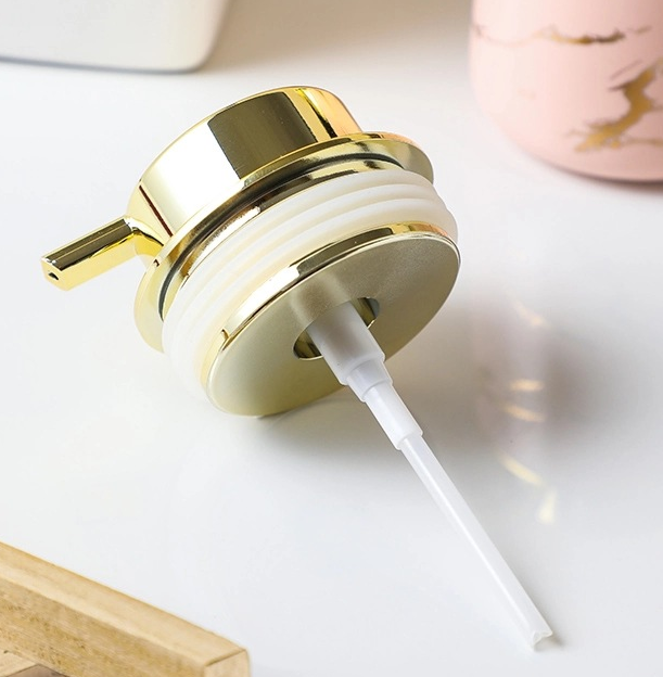 Marble-Patterned Soap Dispenser