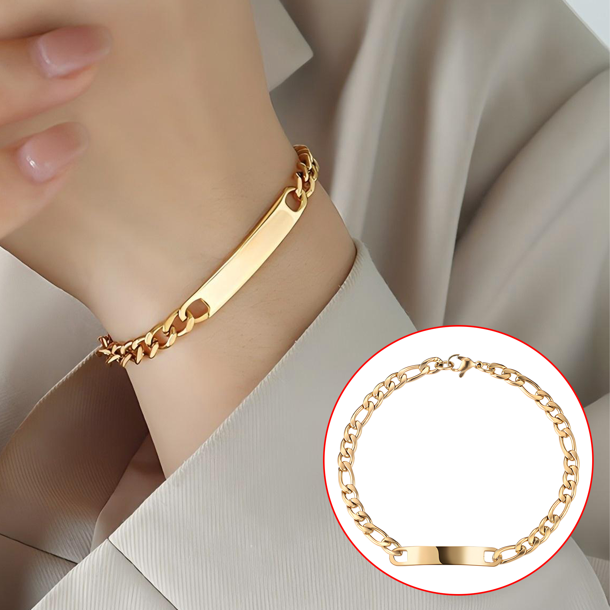 Stainless Steel ID Bracelet