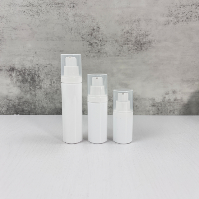 White Airless Lotion Dispenser Bottles