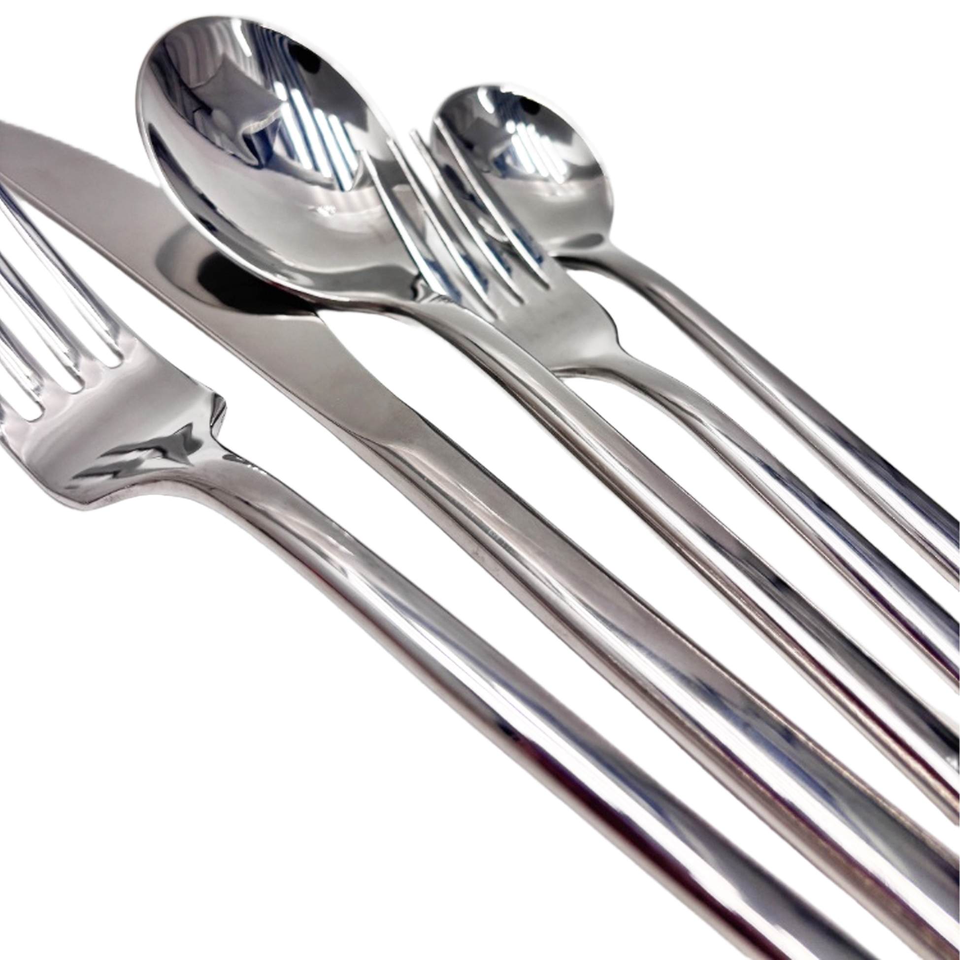 20-Piece Mirror-Polished Stainless Steel Cutlery Set