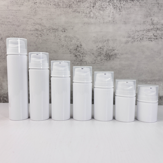 White Airless Lotion Bottles