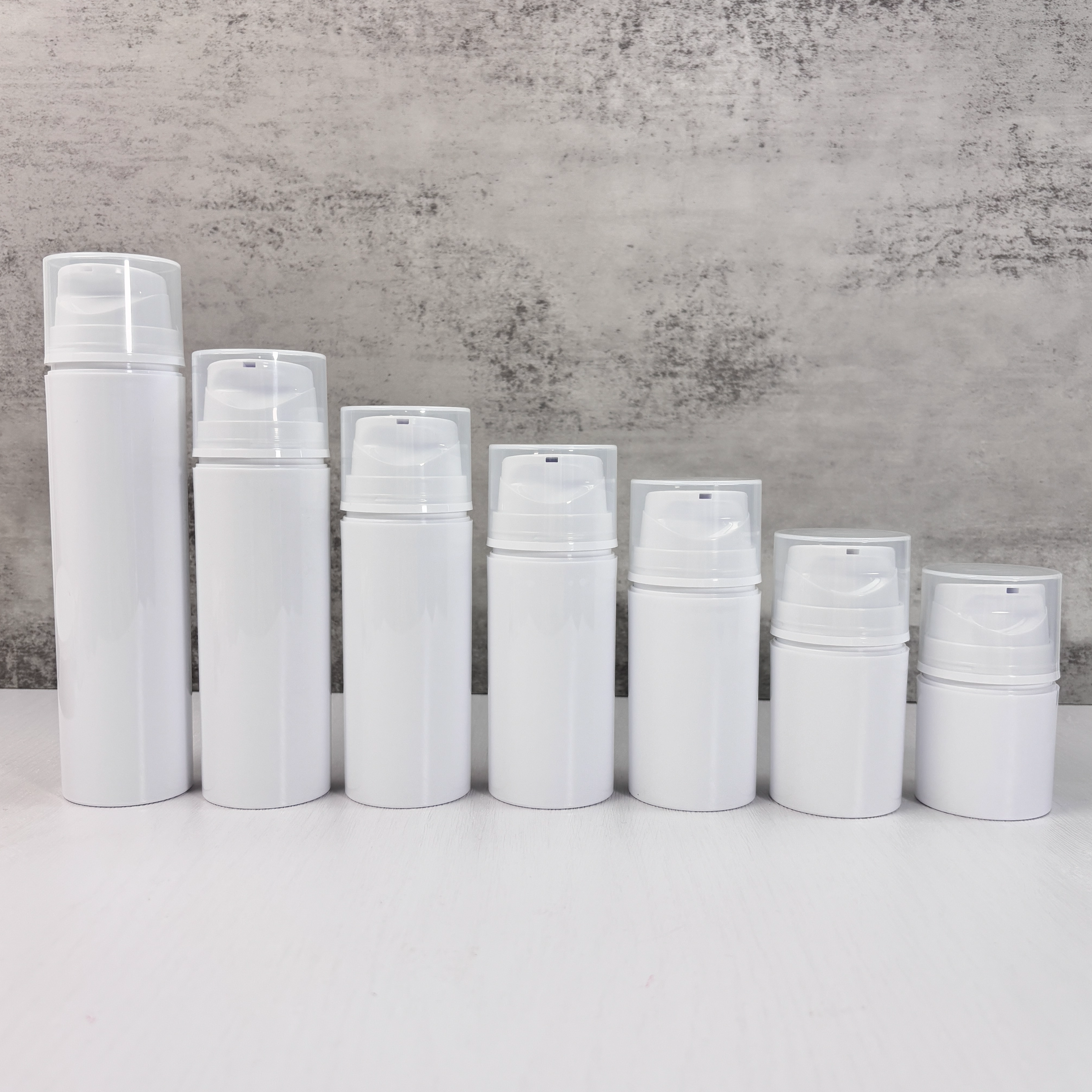 White Airless Lotion Bottles