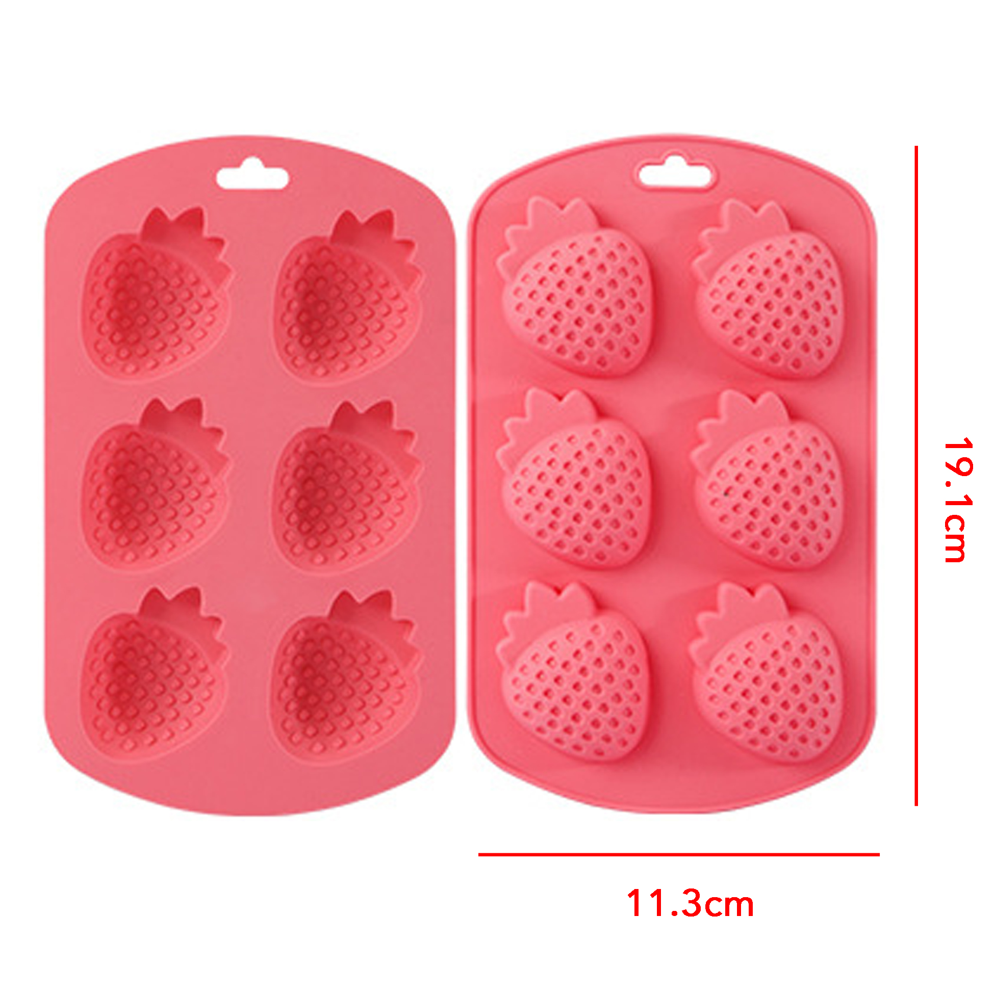Strawberry-Shaped Silicone Dessert Mold