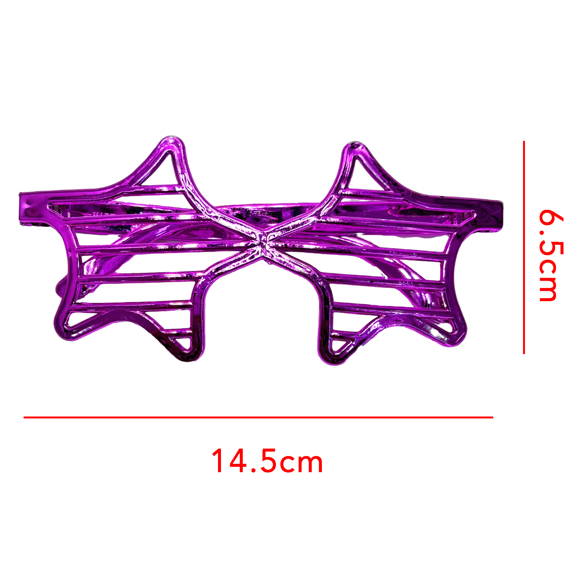 Star-Shaped Purple Party Glasses