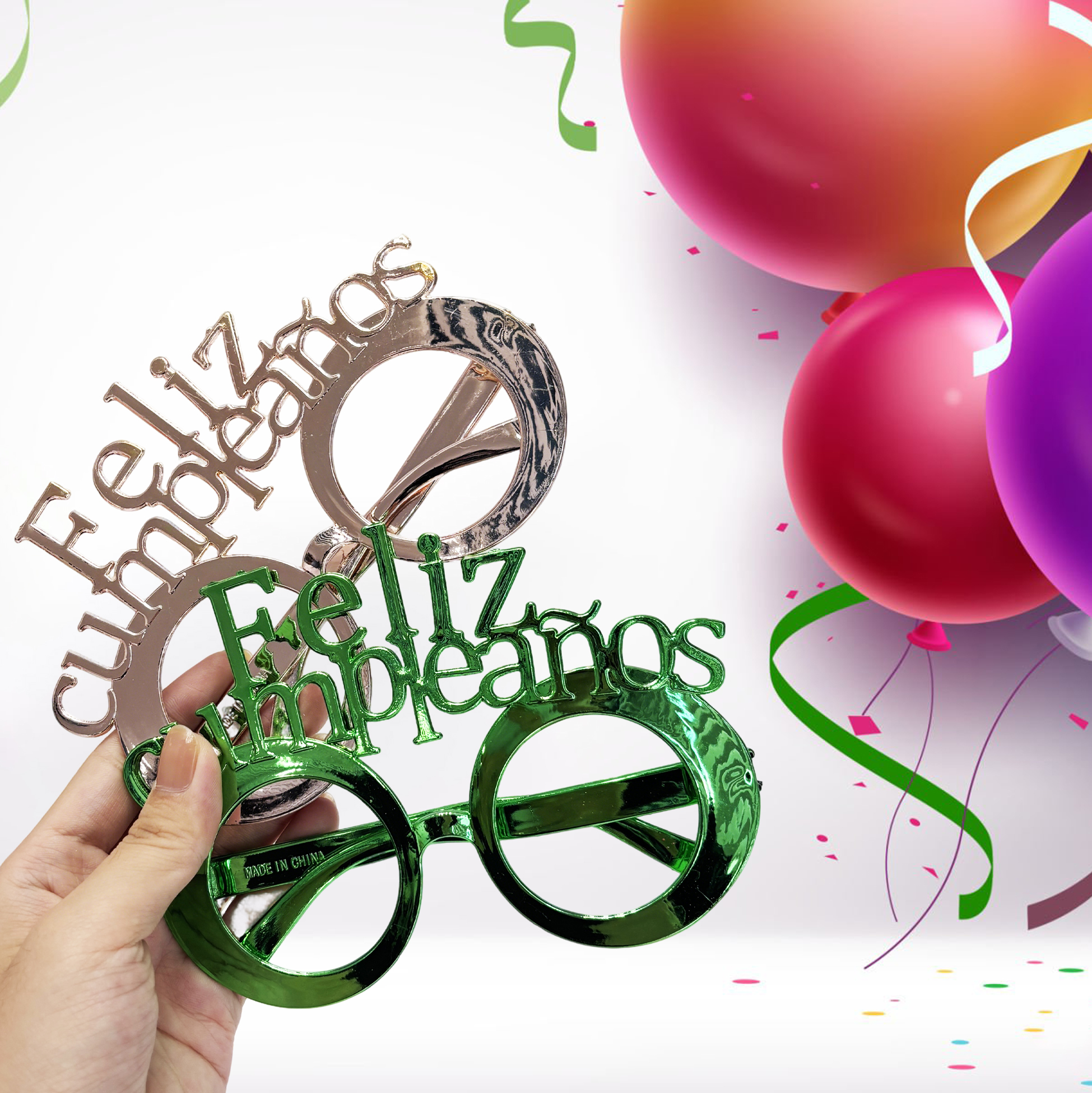 "Feliz Cumpleaños" Party Glasses Set