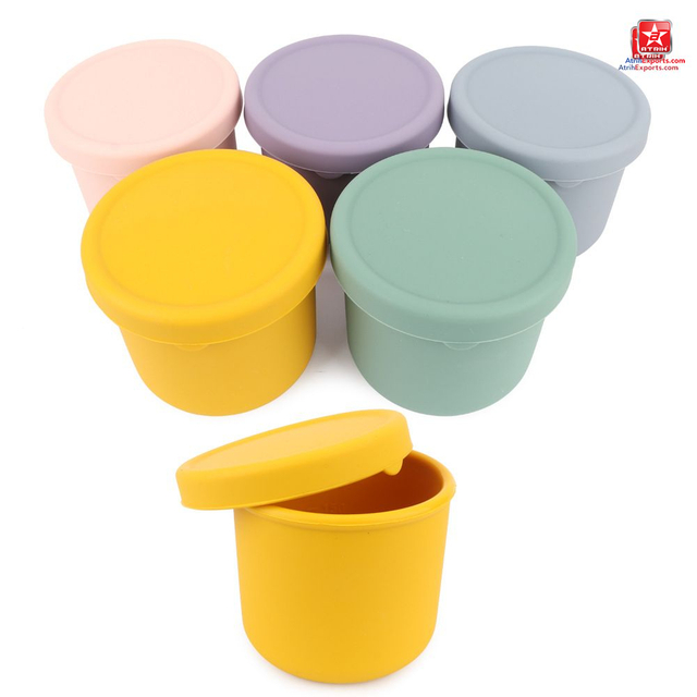 Convenient And Durable Silicone Bento Lunch Box for On-the-Go Meals
