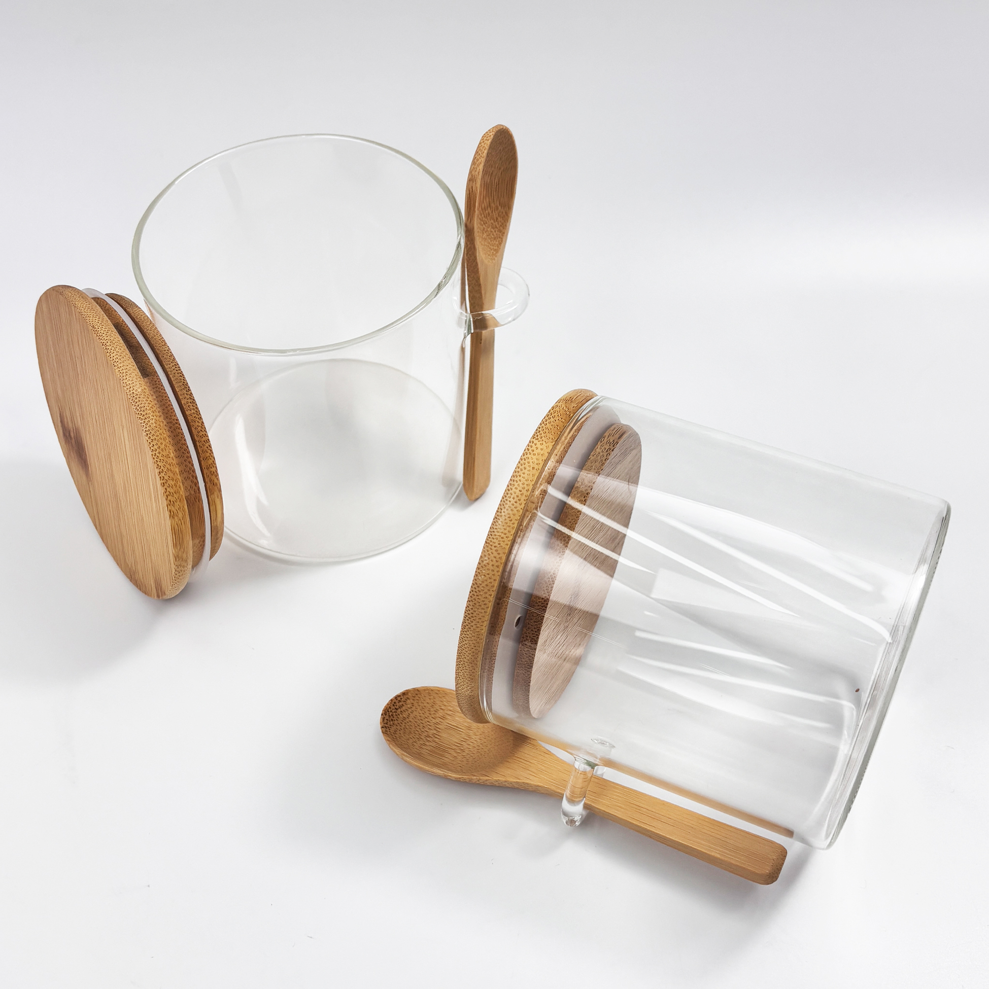 2-piece Glass Kitchen Storage Jars