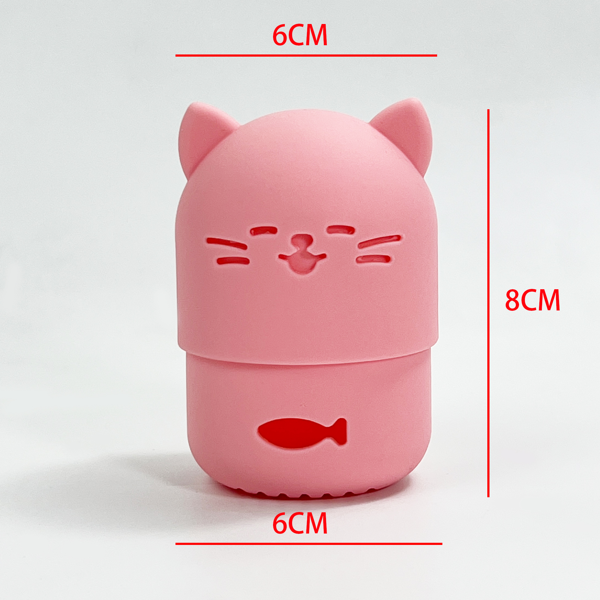 Pink Cat-shaped Silicone Makeup Sponge Holder