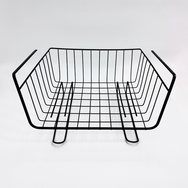 Black Metal Wire Storage Basket