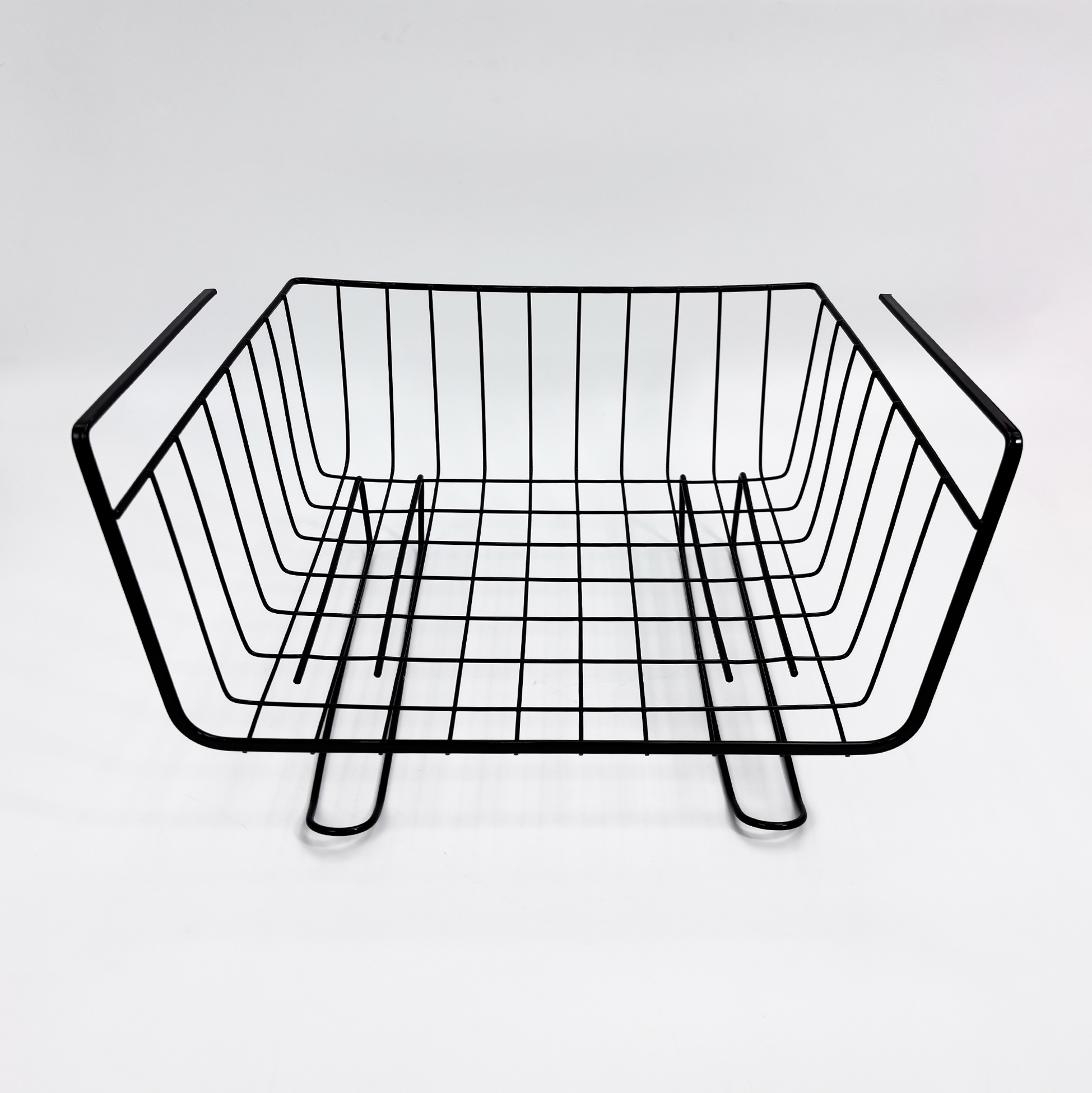 Black Metal Wire Storage Basket