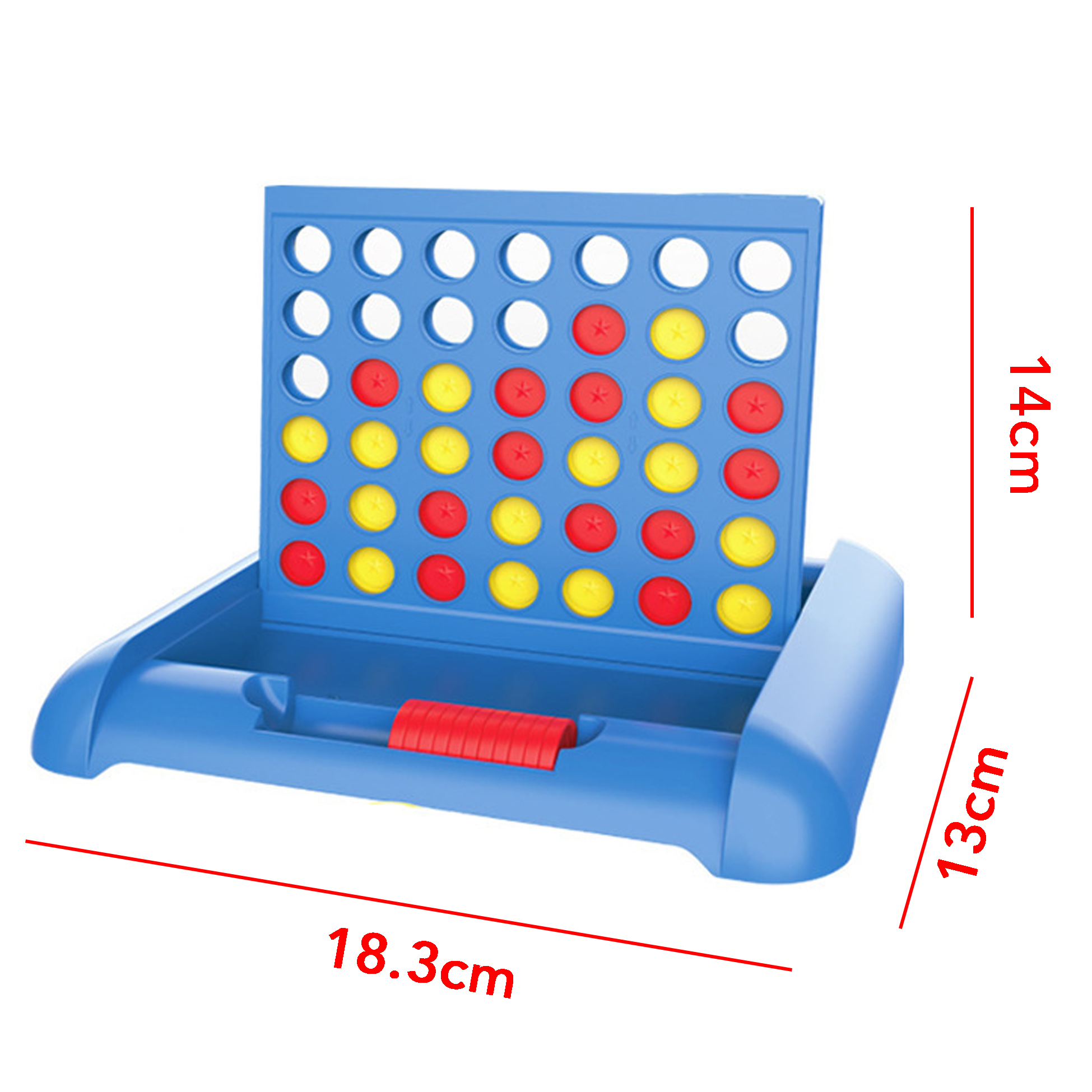 Connect Four Board Game Blue Plastic Four-in-A-Row Game