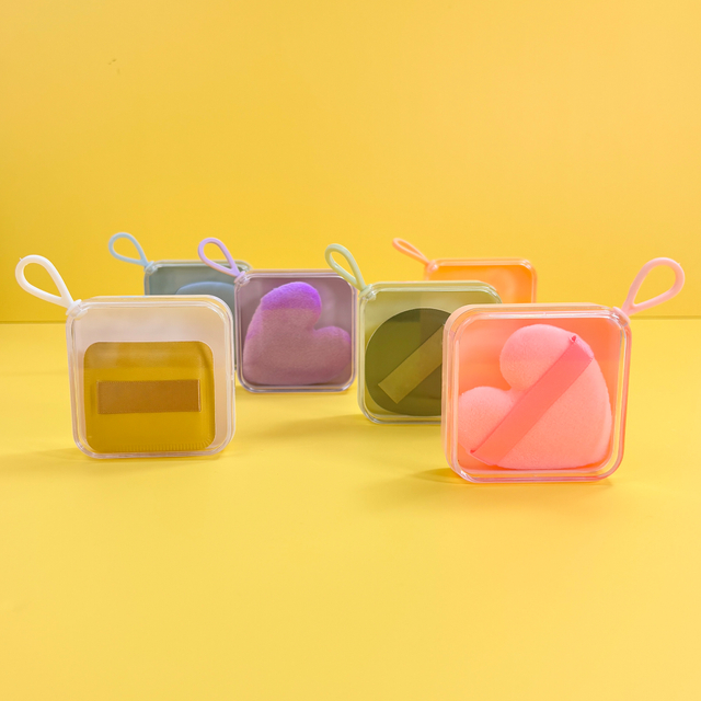 Clear Makeup Puff Storage Case
