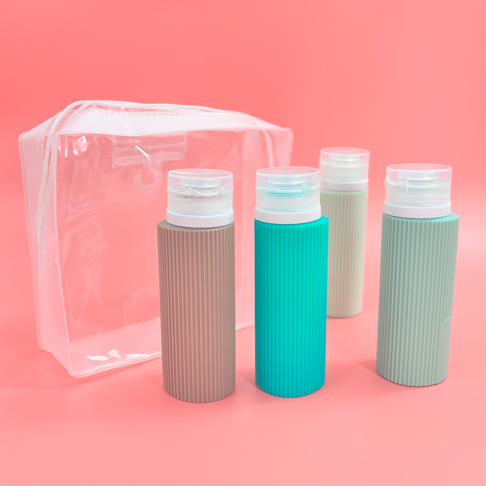 4-pack Silicone Travel Lotion Bottles