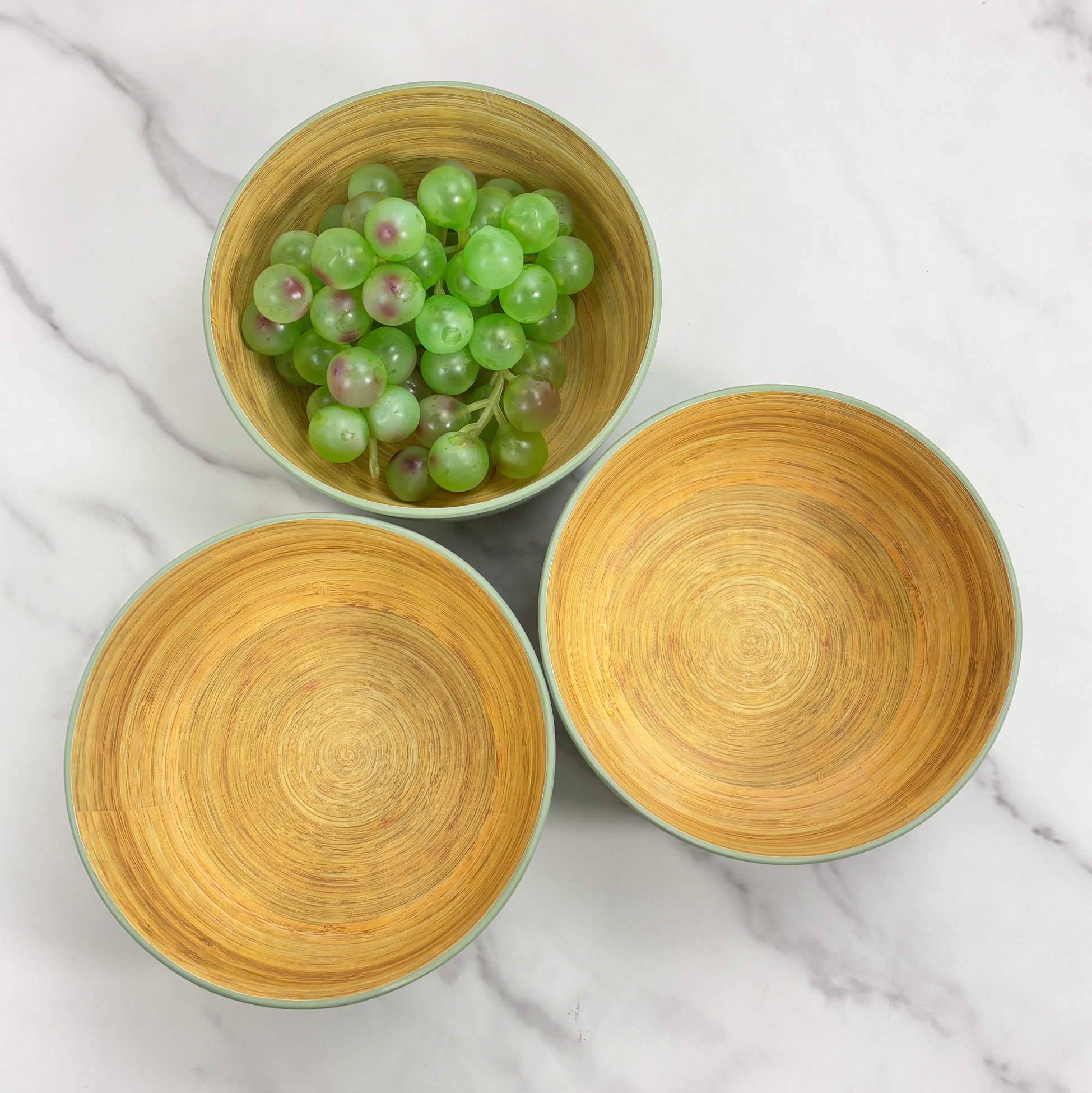 Bamboo Fiber Bowl Round Serving Bowl for Home Kitchen Use Tableware