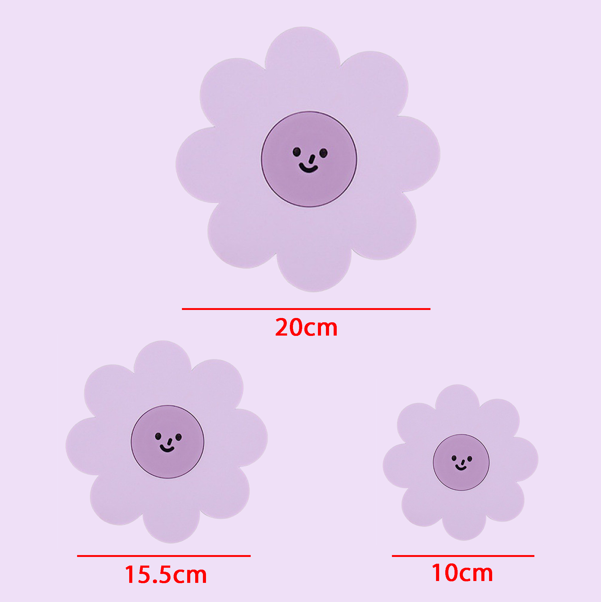 Cute Silicone Coasters for Drinks Absorbent Colorful Cup Coasters