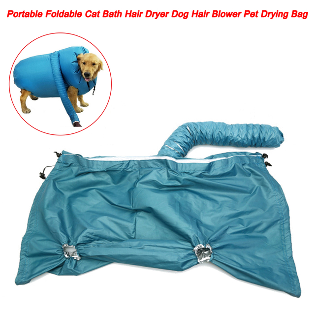 Portable Foldable Cat Bath Hair Dryer Dog Hair Blower Pet Drying Bag