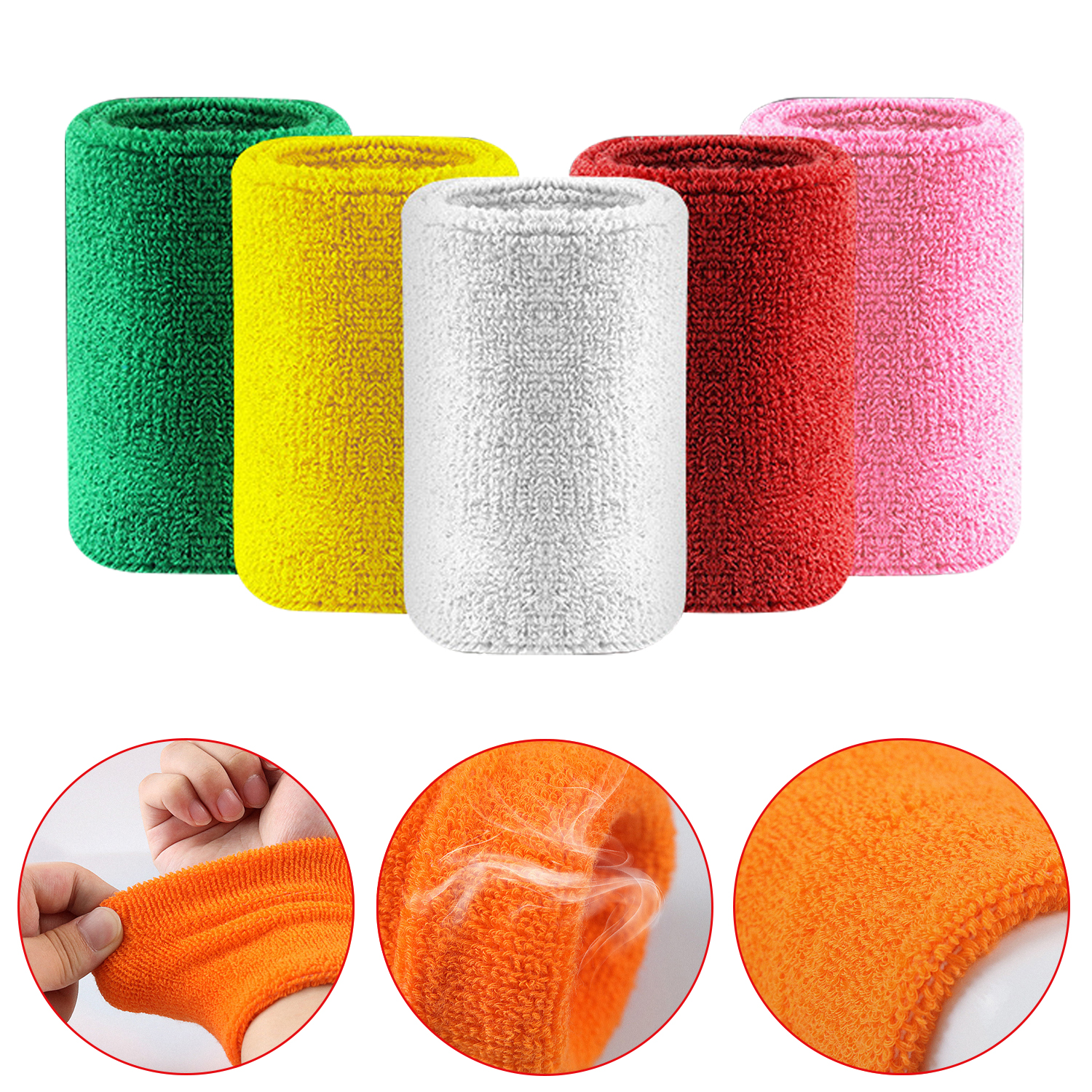 7.5*11CM Men Women Girls Knitted Elastic Sweat Sport Basketball Gym Sweatband Handband