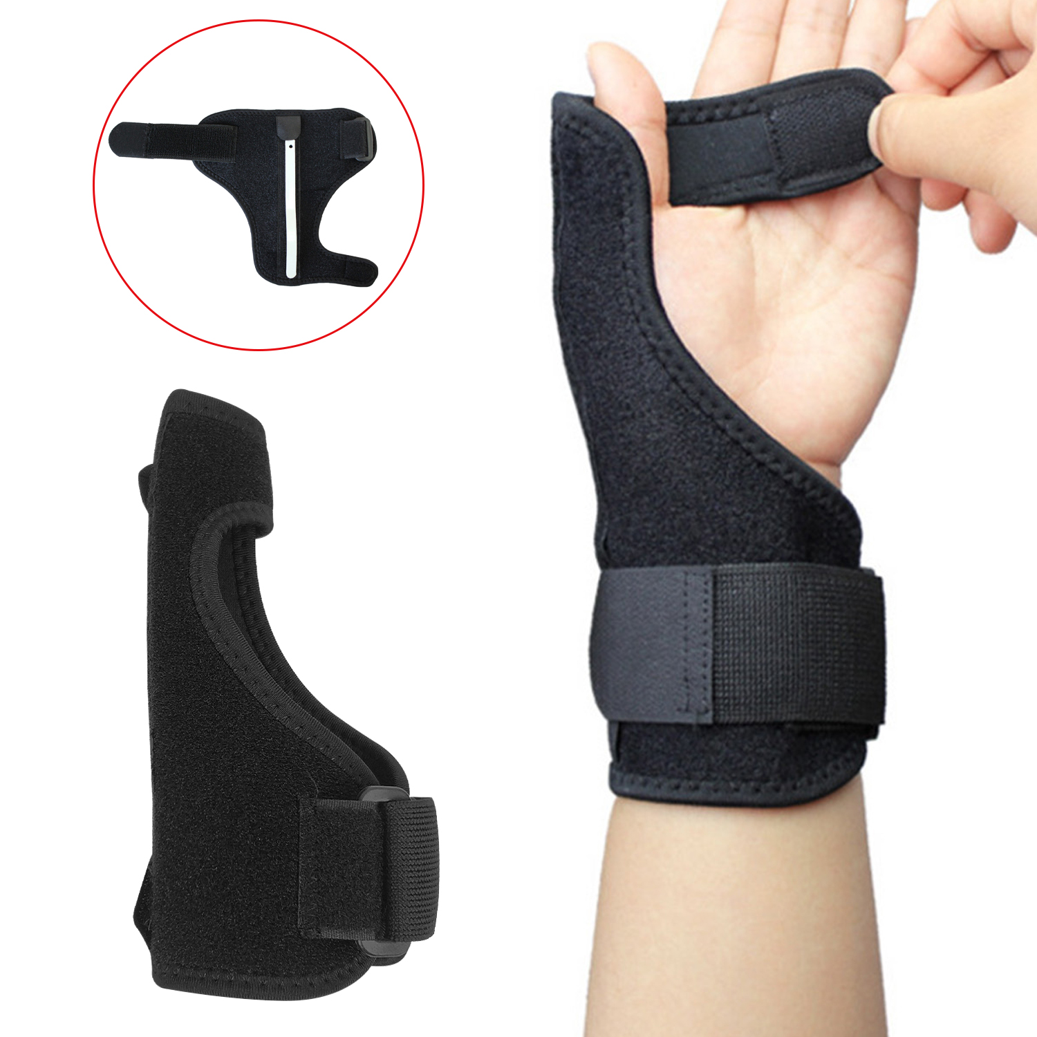 Medical Sport Wrist Thumb Hand Support Protector Spring Splint Stabiliser Arthritis Carpal Tunnel Wrist Finger Brace Guard