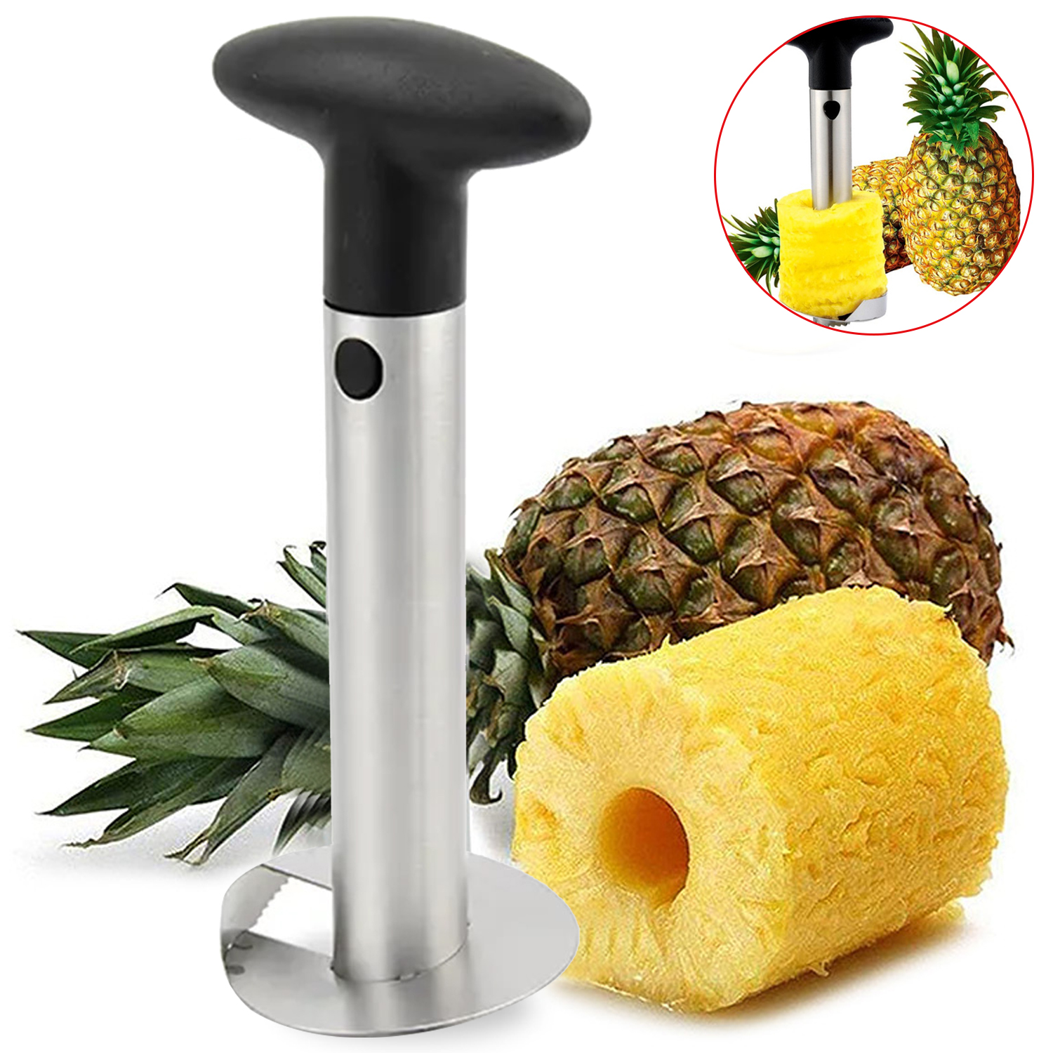 1 PCS Stainless Steel Pineapple Corer And Slicer Fruit Core Removal Tools Household Kitchen Gadget