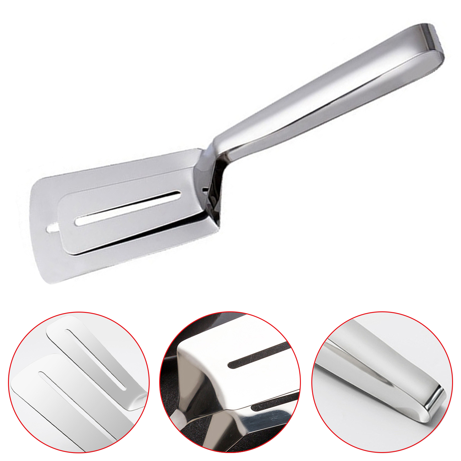 Stainless Steel Barbecue Tongs Roast Fish Fried Steak Shovel Bread Meat Clamp Multifunction Food Clip Kitchen Cooking Utensils