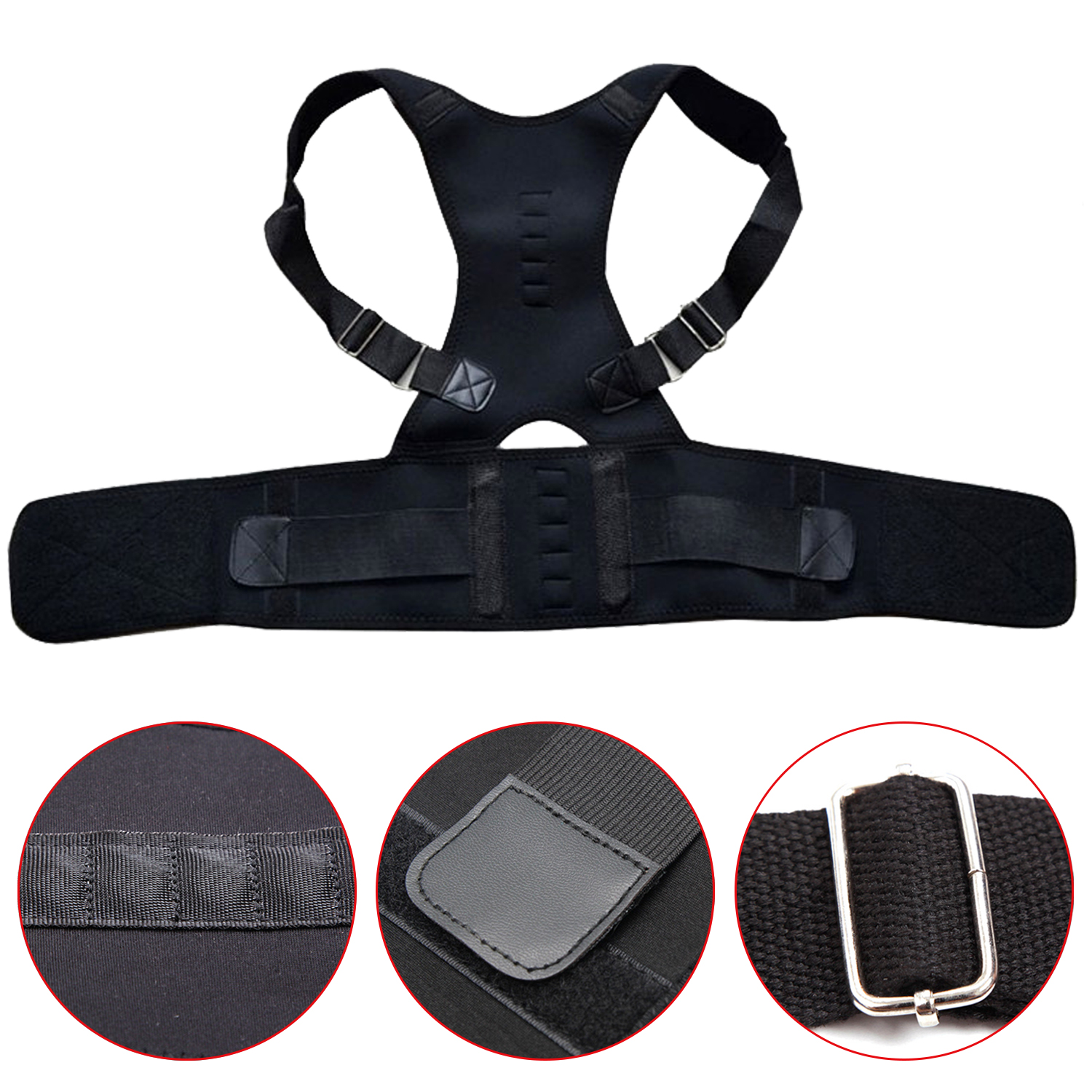 Adjustable Spine Back Rest Support Modern Back Shoulders Posture Corrector Posture Correction Belt Scoliosis Back Brace Unisex