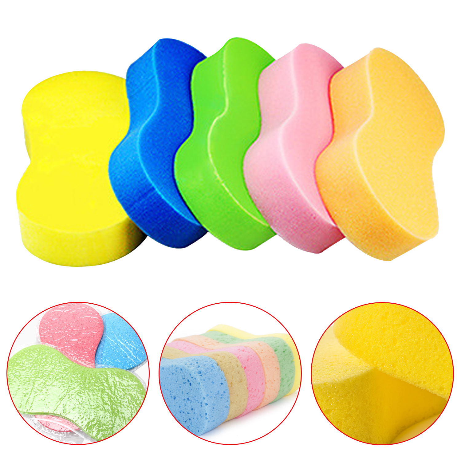 Coral Sponge Large Vacuum Compression Car Wash Sponge Block Honeycomb Car Polishing Cleaning Tool