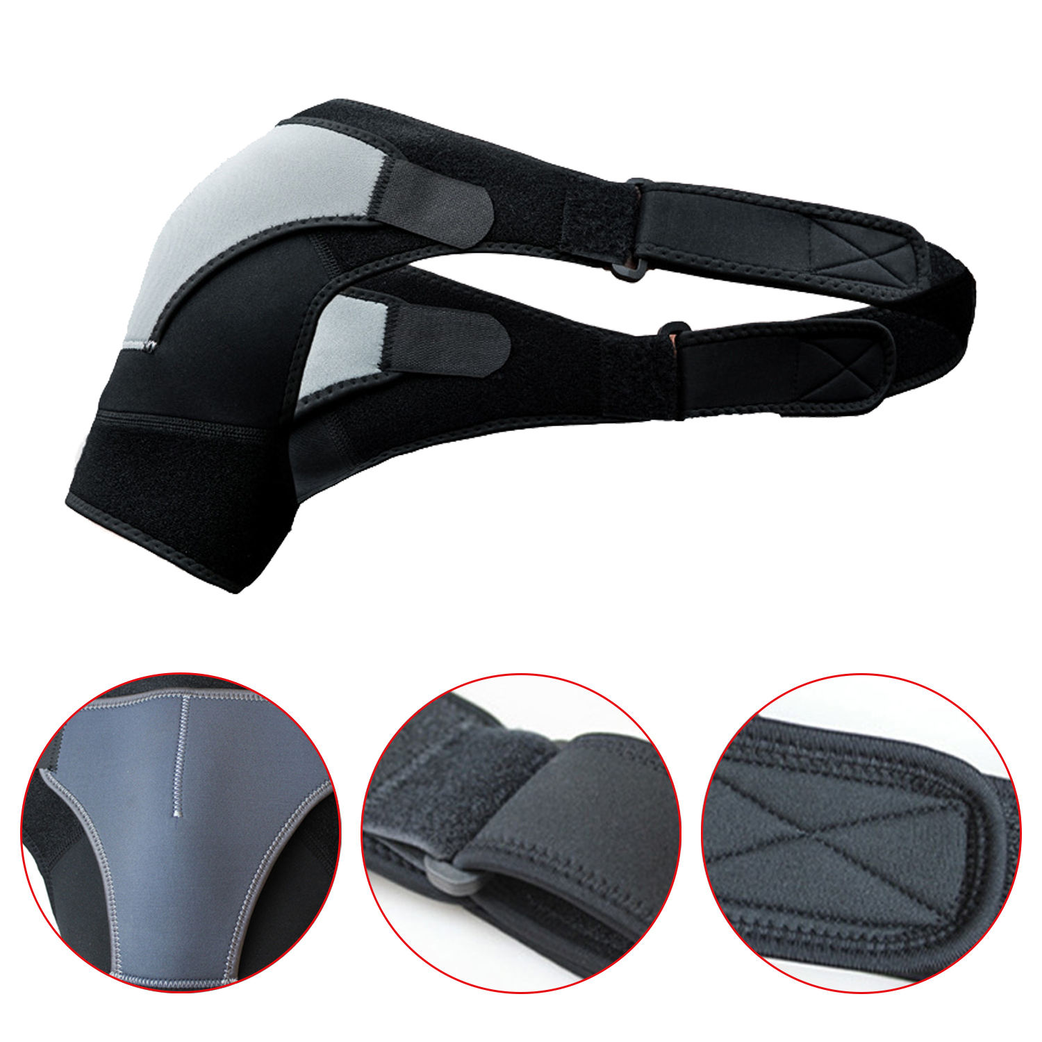 Sports Shoulder Pads Adjustable Straps Protective Shoulder Pads for Men And Women with Strained Shoulder Pain Shoulder Pads