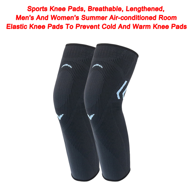 Sports Knee Pads Breathable Lengthened Men's And Women's Summer Air-conditioned Room Elastic Knee Pads To Prevent Cold And Warm Knee Pads