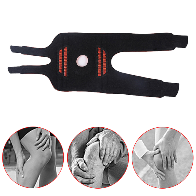 Knee Support Braces With Side Stabilizers & Patella Gel Pads For Knee Support, Adjustable Compression Knee Support Braces